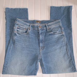 Mother Jeans “Insider Crop Step Fray” made in the USA